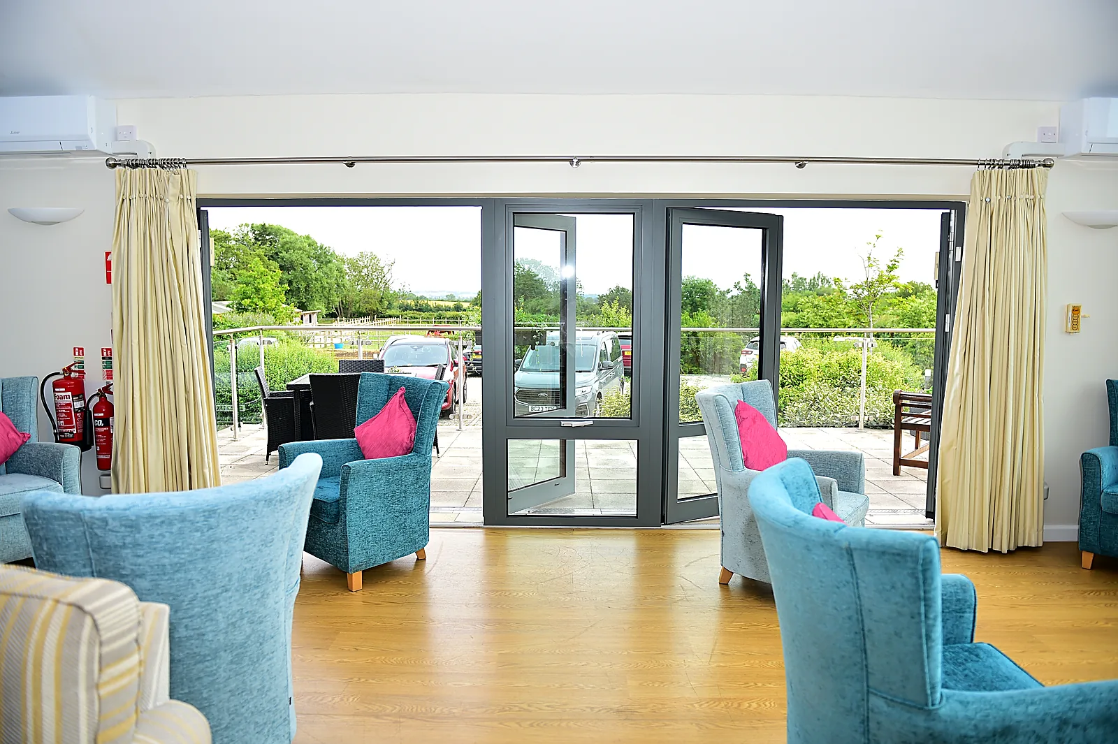 A warm, welcoming communal space at Castle House