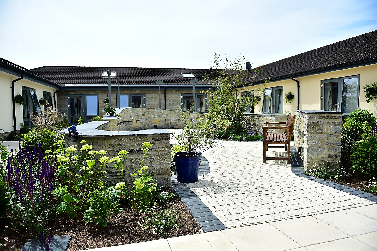 The central courtyard
