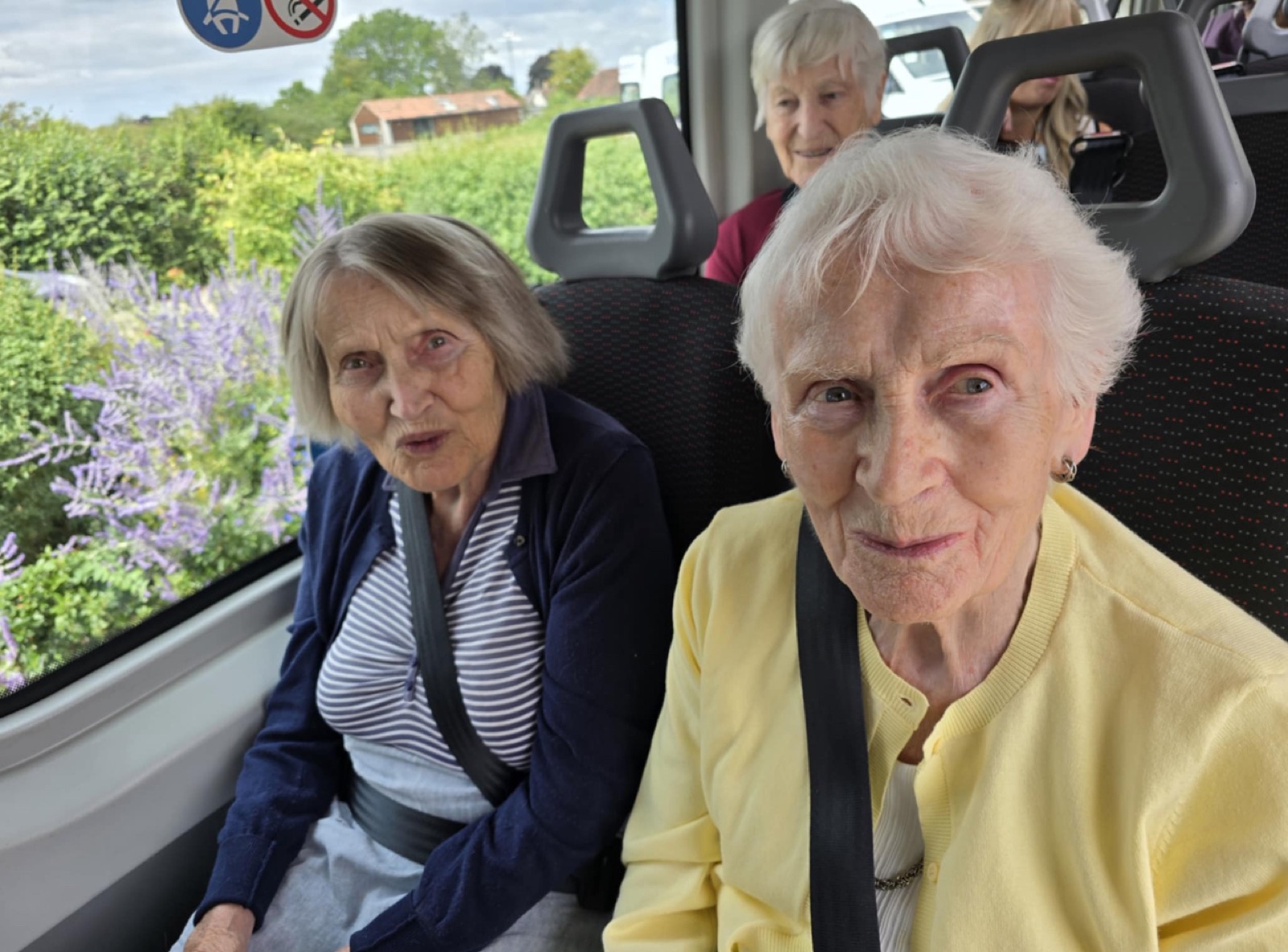 Residents enjoying the day