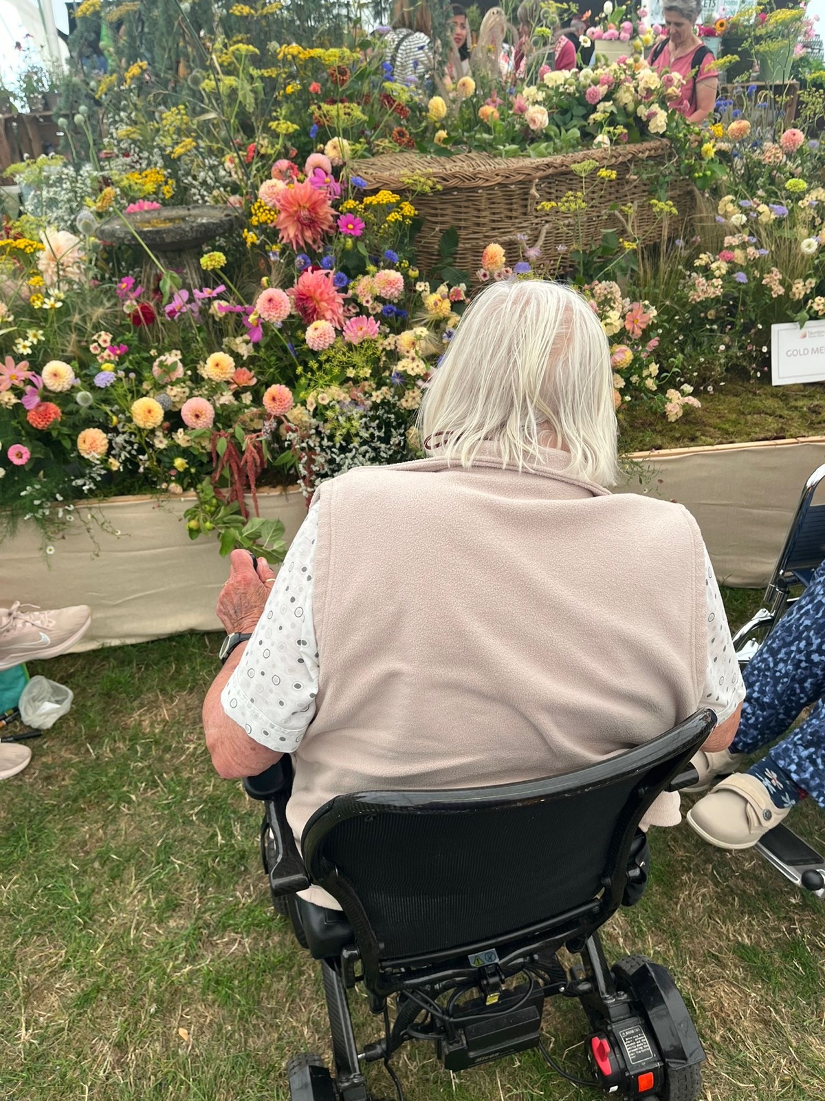 Residents enjoying the day